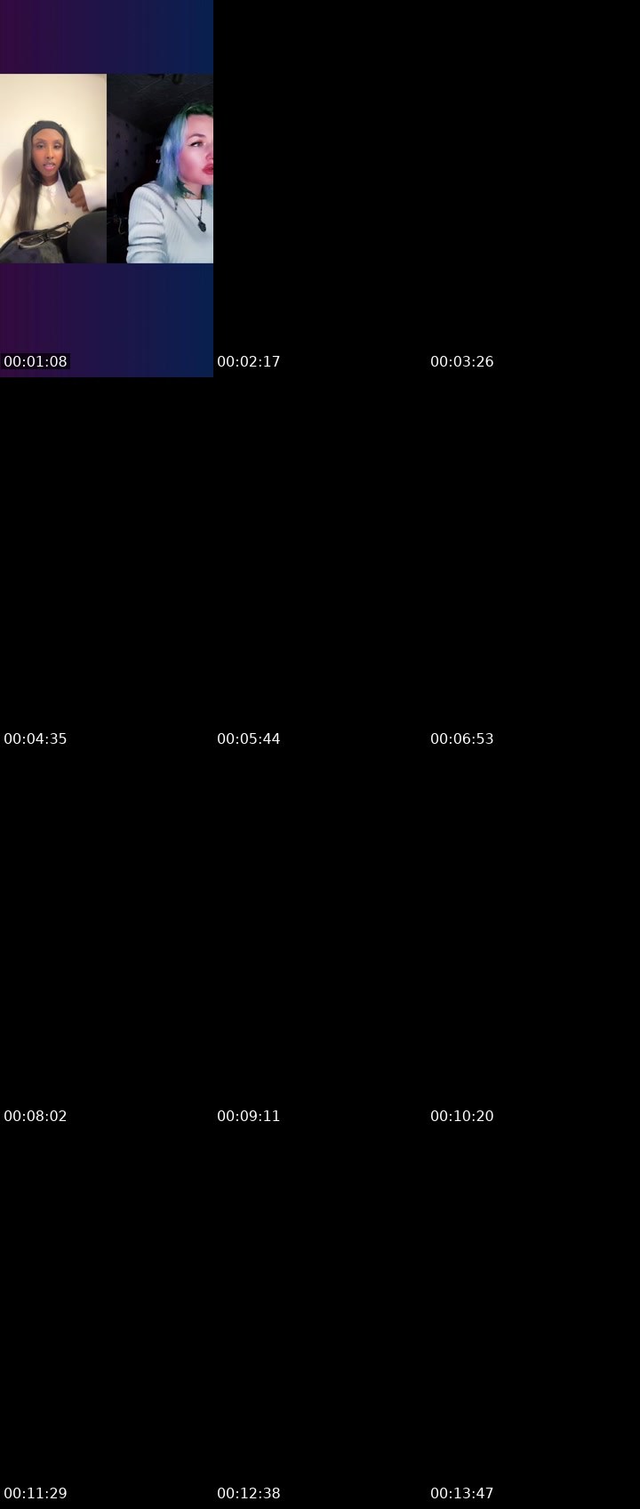 Contact-sheet preview of angel🧋's Liveme recording
