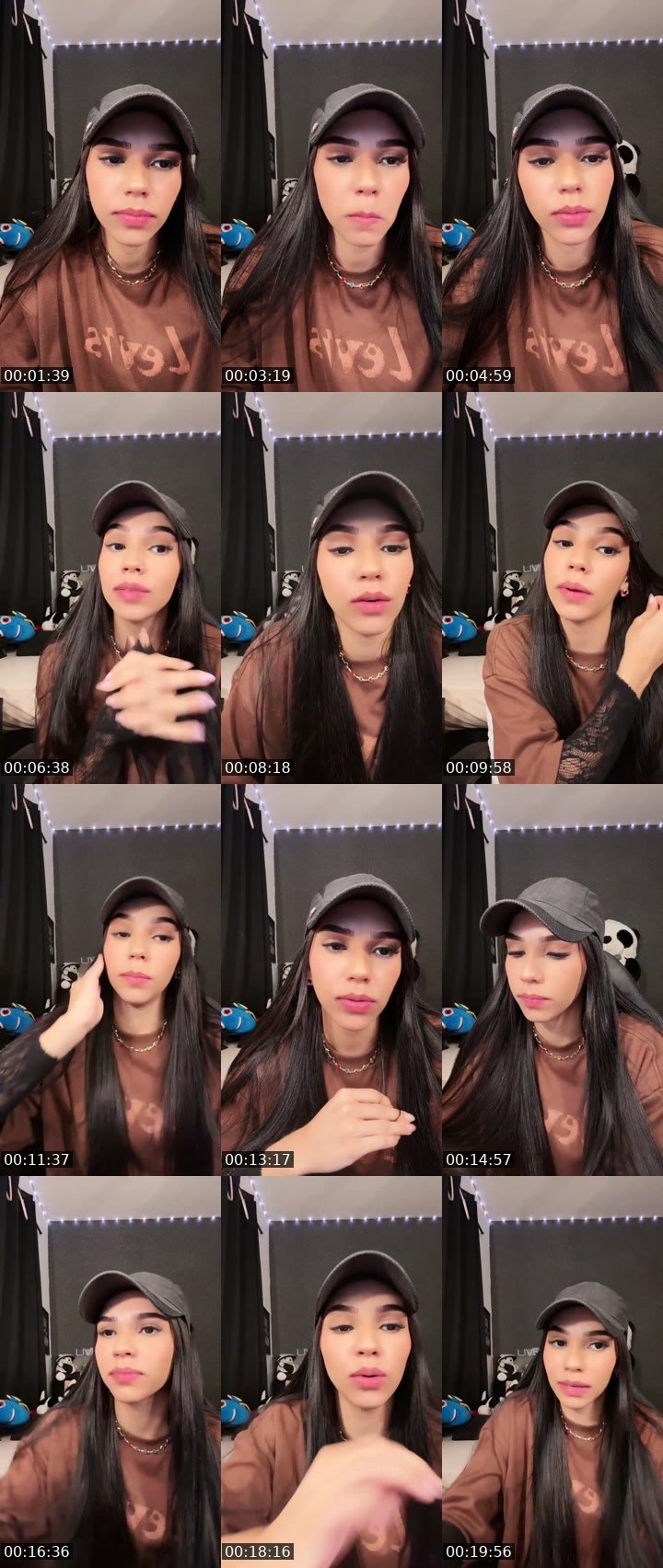 Contact-sheet preview of Jenifer Rodrigues's Liveme recording