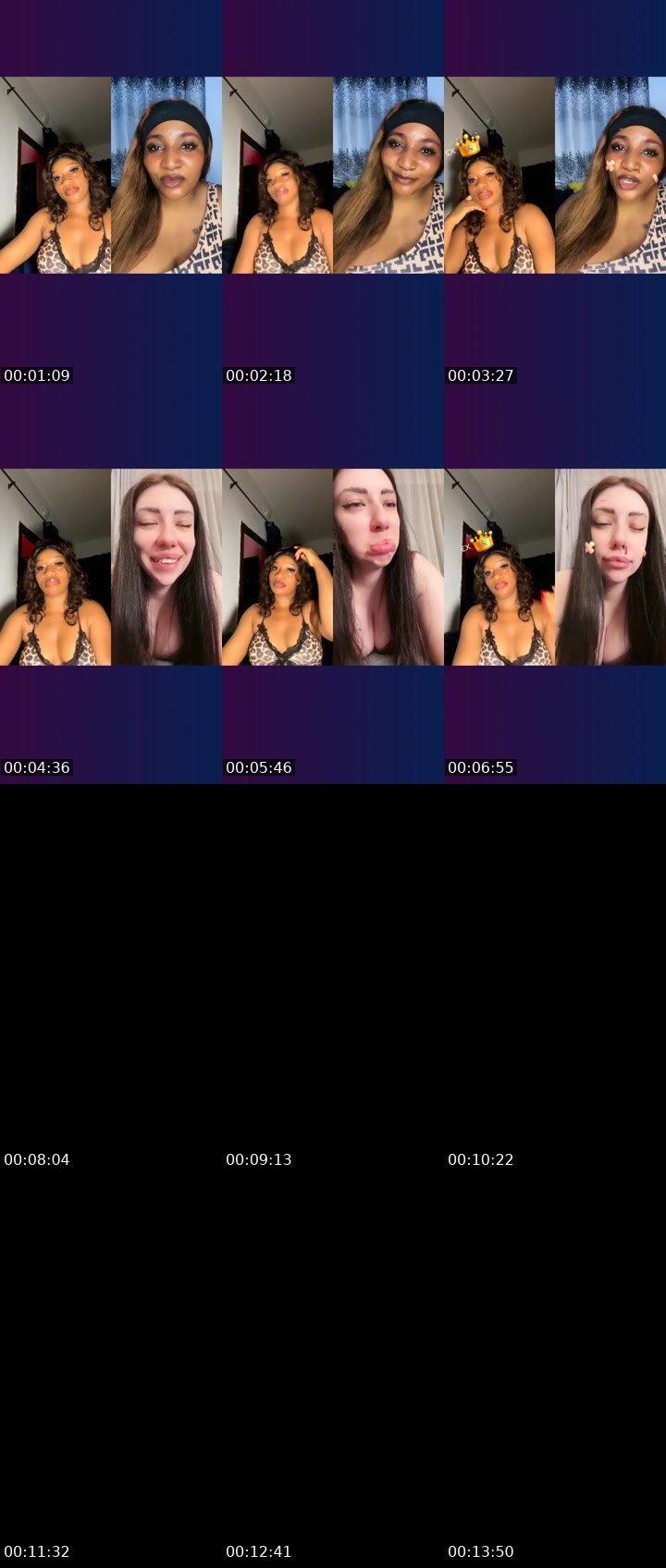 Contact-sheet preview of STAR✨🏦✊🏾's Liveme recording