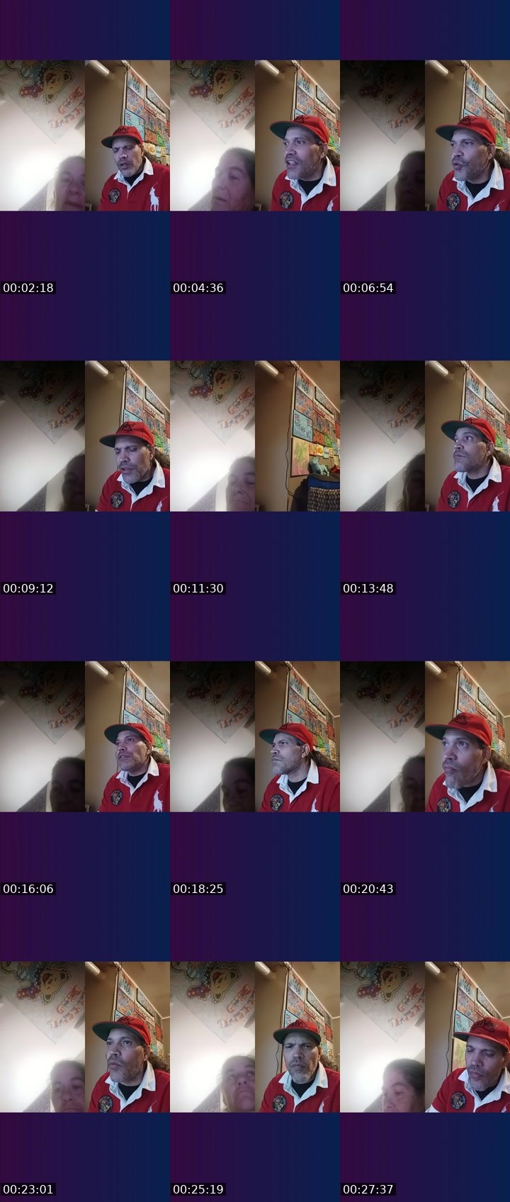 Contact-sheet preview of M Ripp's Liveme recording