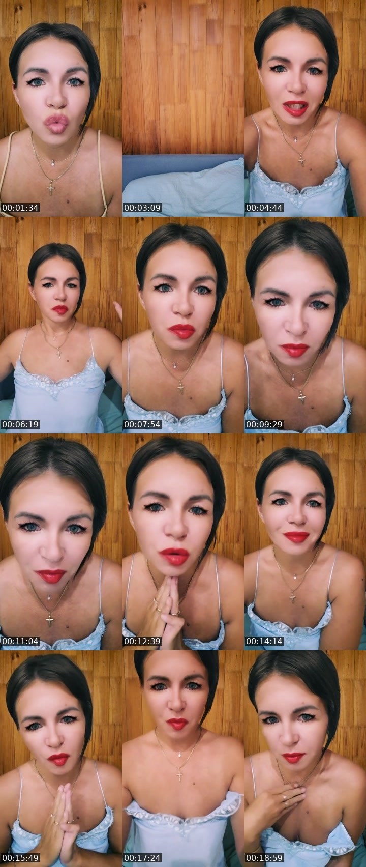 Contact-sheet preview of Дарья's Liveme recording