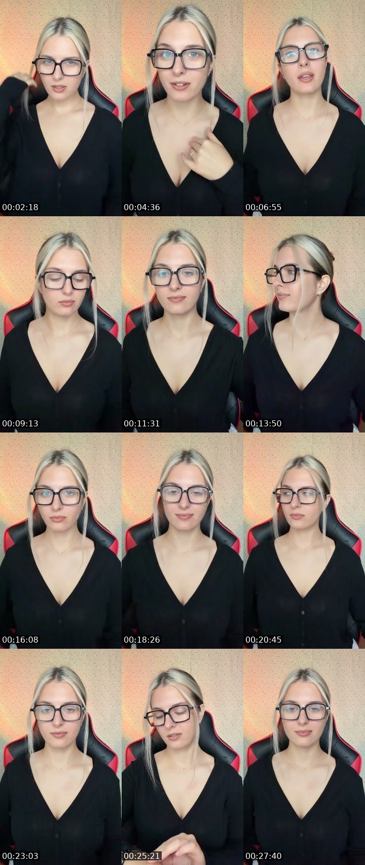 Contact-sheet preview of Yana🤓71k left🤞's Liveme recording