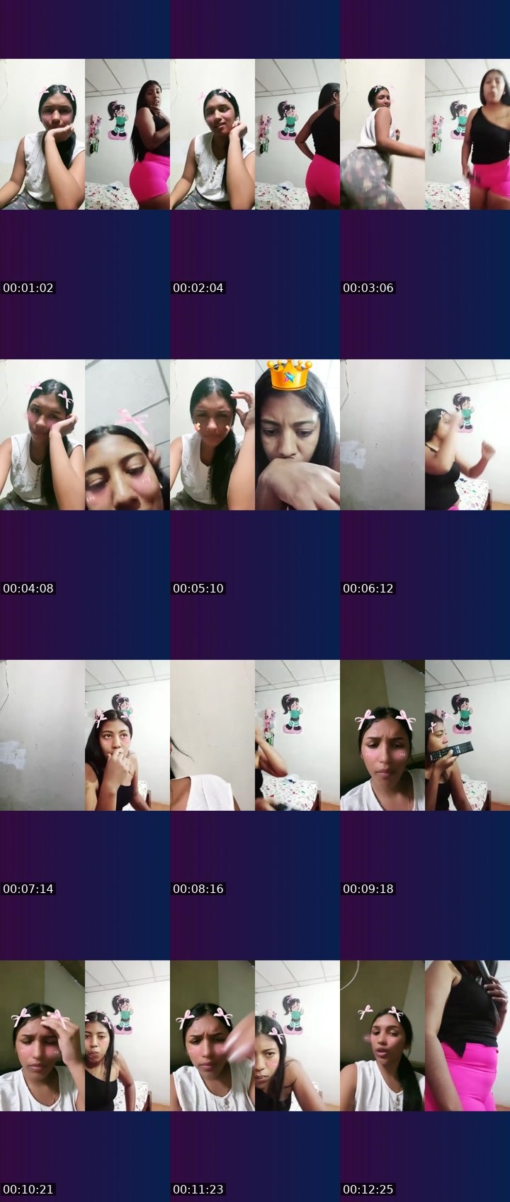 Contact-sheet preview of 🐦‍🔥⃝ Rosita💗's Liveme recording
