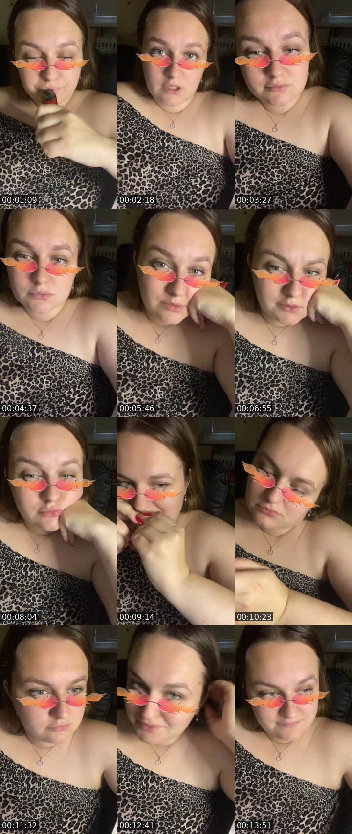 Contact-sheet preview of ✨ᒪᗩᑎᗩᒪIGᕼT✨'s Liveme recording