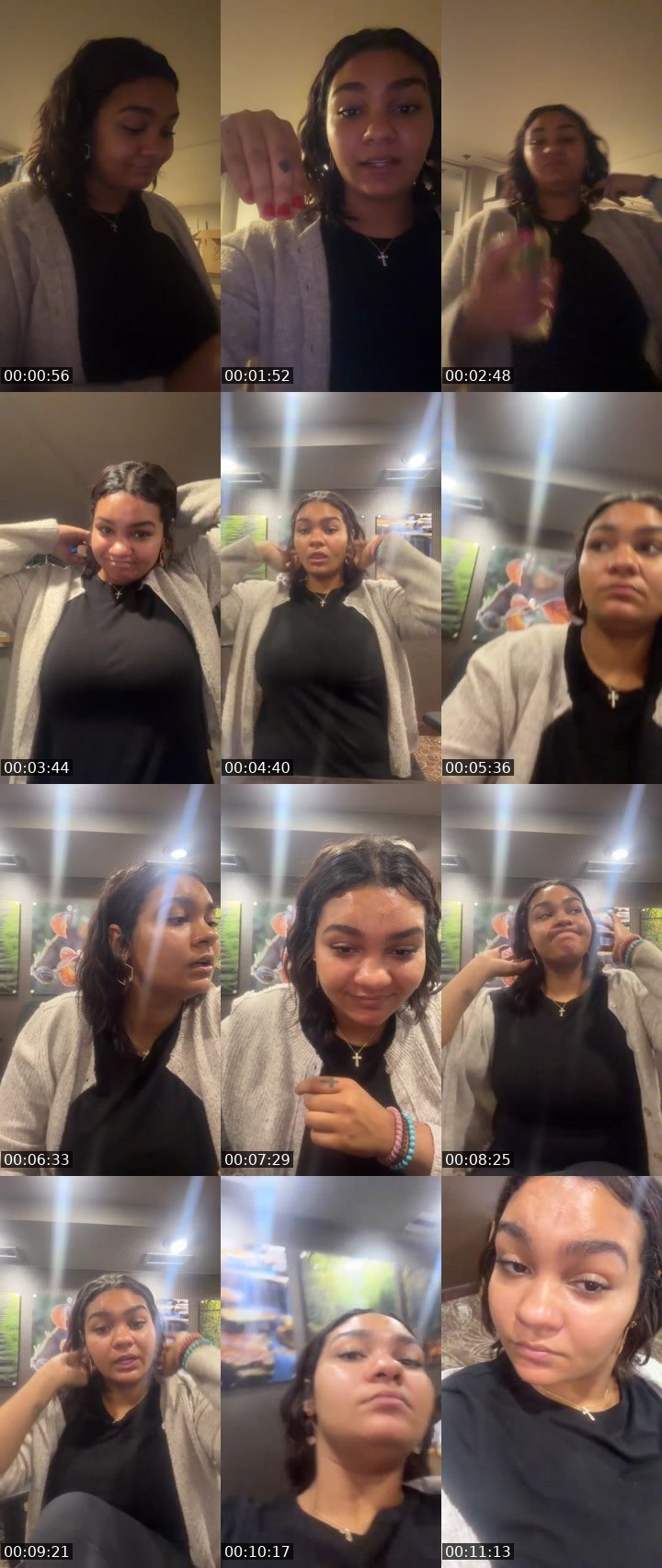 Contact-sheet preview of Emmaca Mitchell's Liveme recording