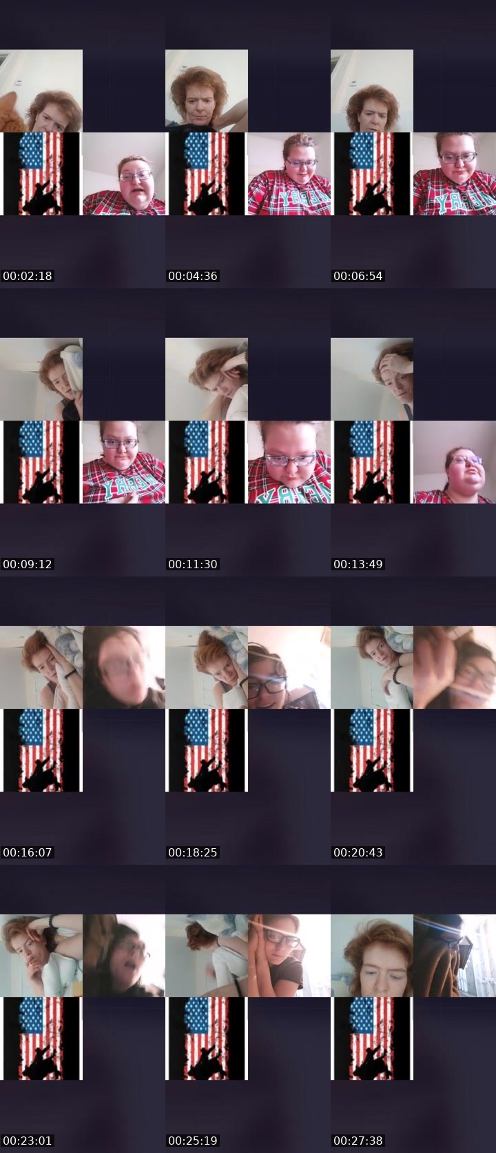 Contact-sheet preview of little miss red's Liveme recording