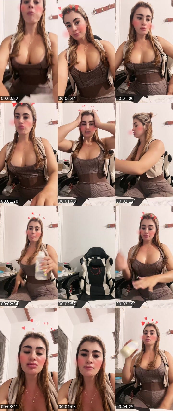 Contact-sheet preview of ☁️ Barbie💕💕🕶️🍺's Liveme recording