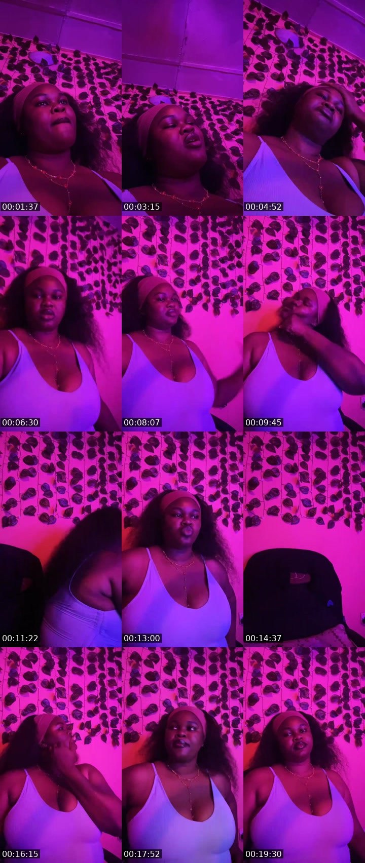 Contact-sheet preview of Soft 🍕😴💯's Liveme recording