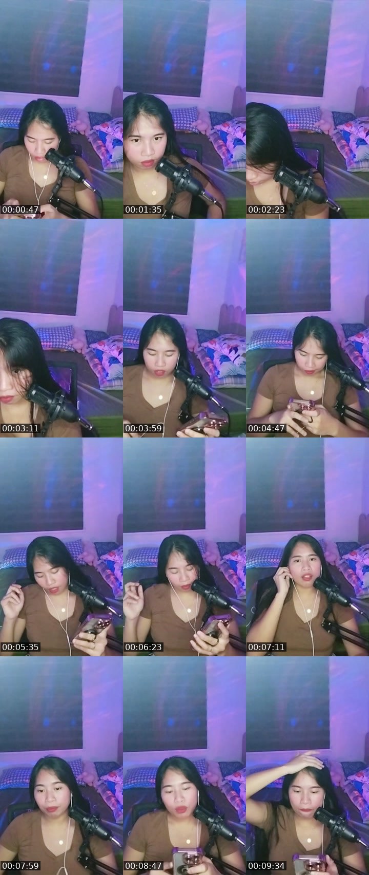 Contact-sheet preview of 15.4k👸ZYANA🫧's Liveme recording