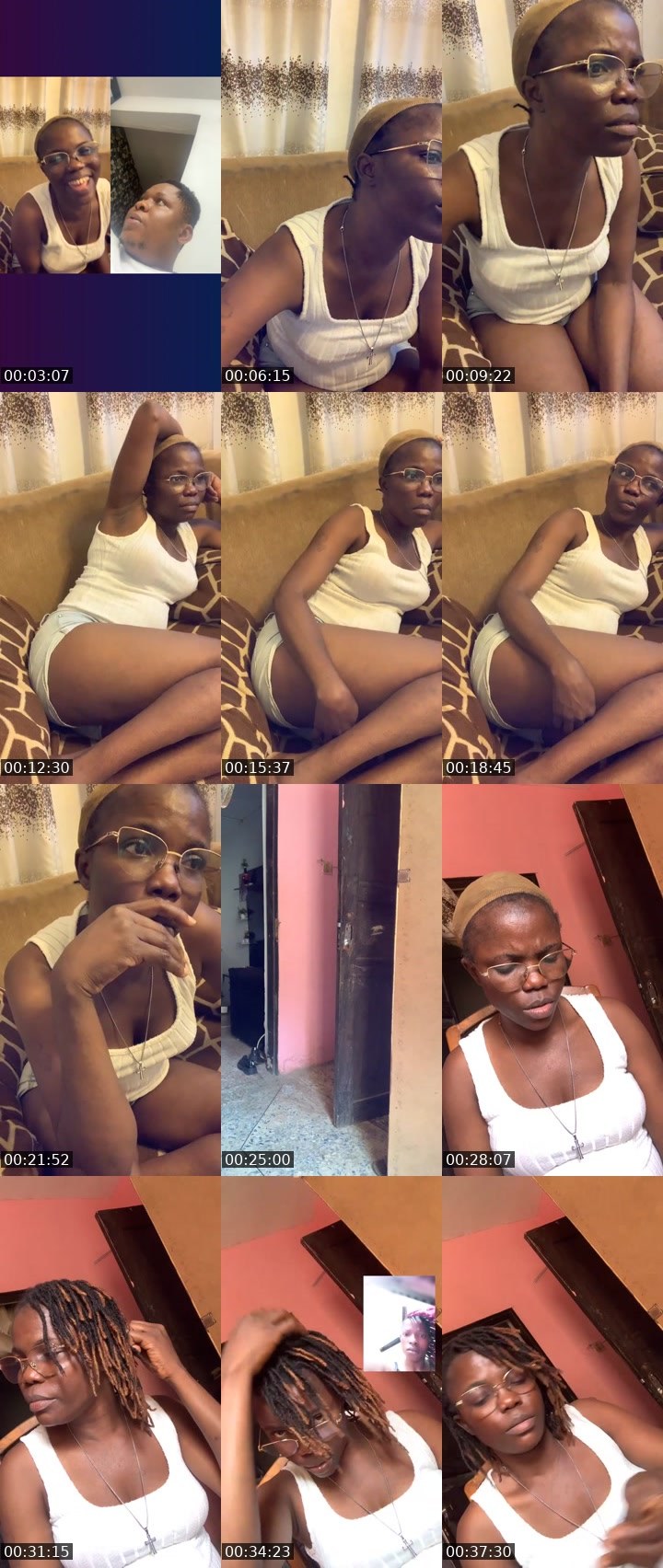 Contact-sheet preview of 😈🛸SHANTELGOLD😈🍭's Liveme recording