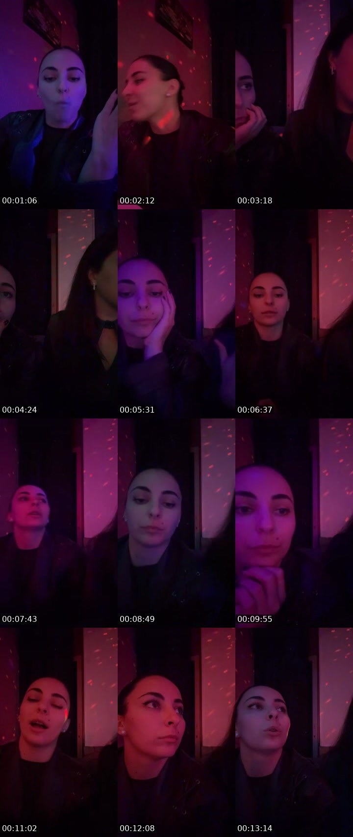 Contact-sheet preview of Zaika🌺's Liveme recording