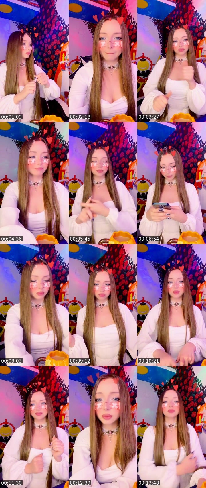 Contact-sheet preview of ᴋɪꜱꜱ🇰🇿ᴅɪᴅɪꜱʜᴋᴀ's Liveme recording