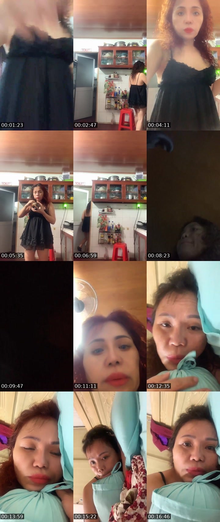 Contact-sheet preview of Kimkim🏃‍♀️🏃‍♀️'s Liveme recording