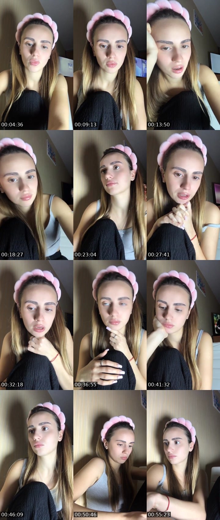 Contact-sheet preview of 𝓑𝓪𝓶𝓫𝓲 𝓔𝔂𝓮𝓼's Liveme recording