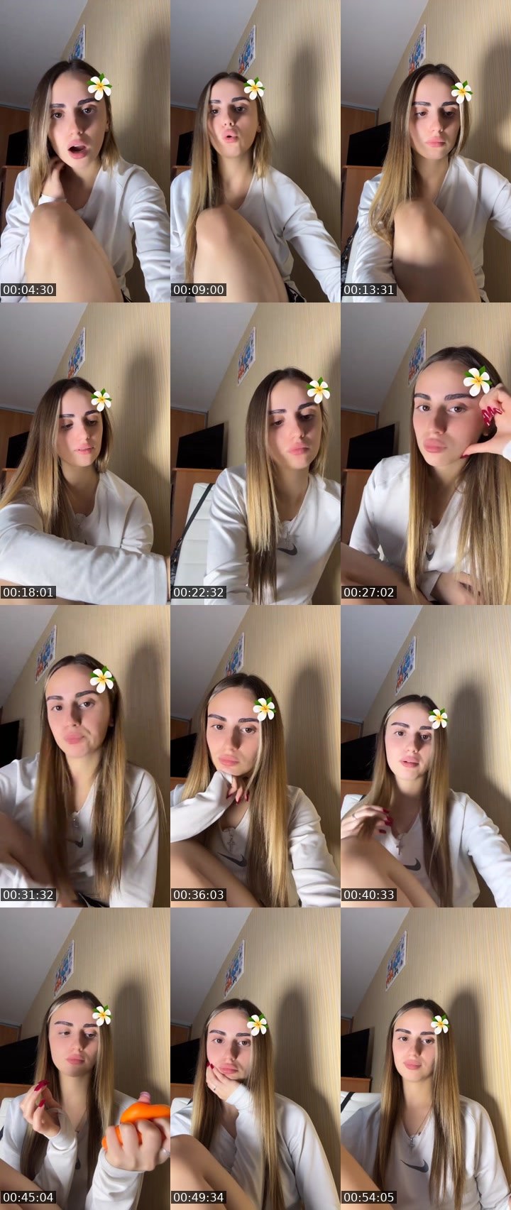 Contact-sheet preview of 𝓑𝓪𝓶𝓫𝓲 𝓔𝔂𝓮𝓼's Liveme recording