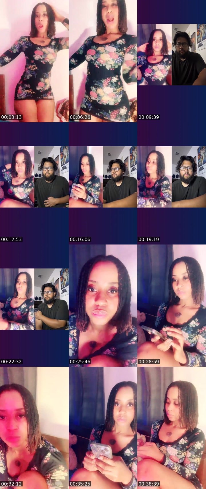 Contact-sheet preview of 🍑Curvy Goddess's Liveme recording