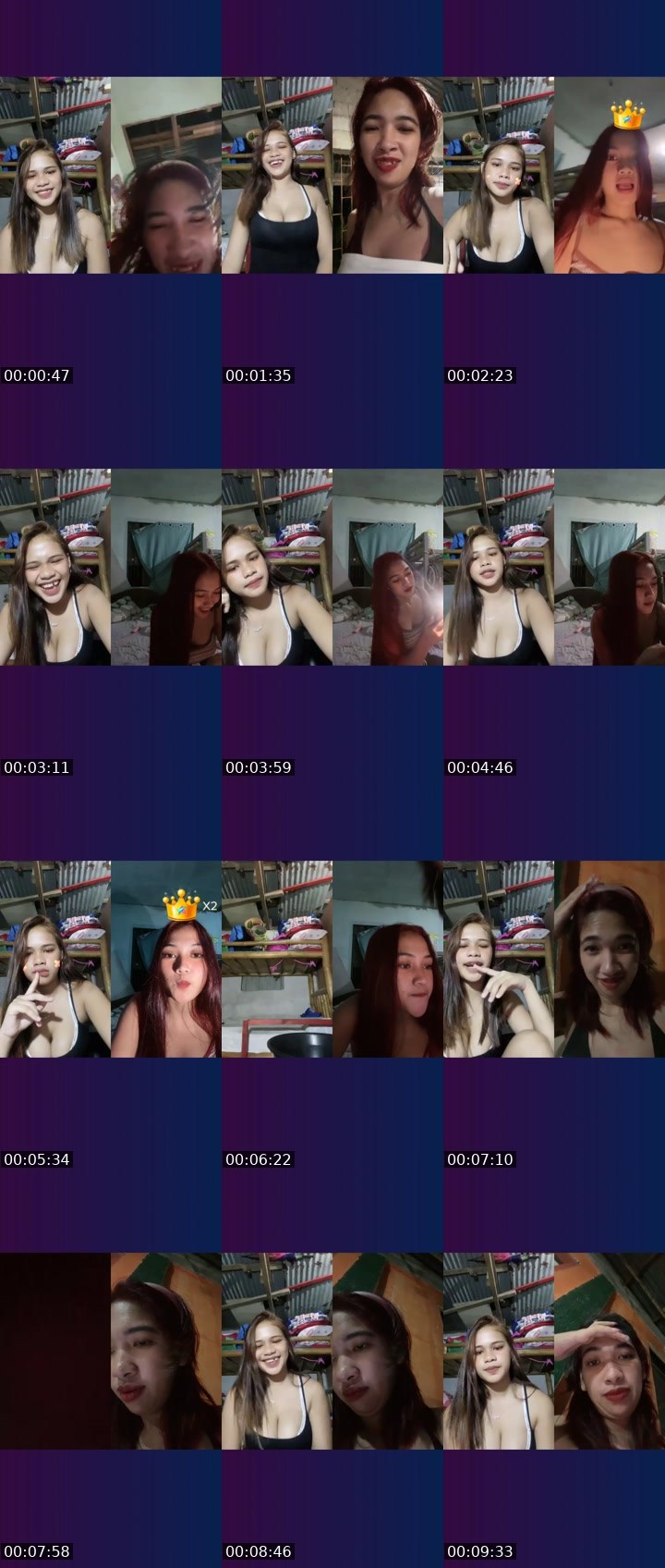 Contact-sheet preview of 👸🏻Jazyra🦸's Liveme recording