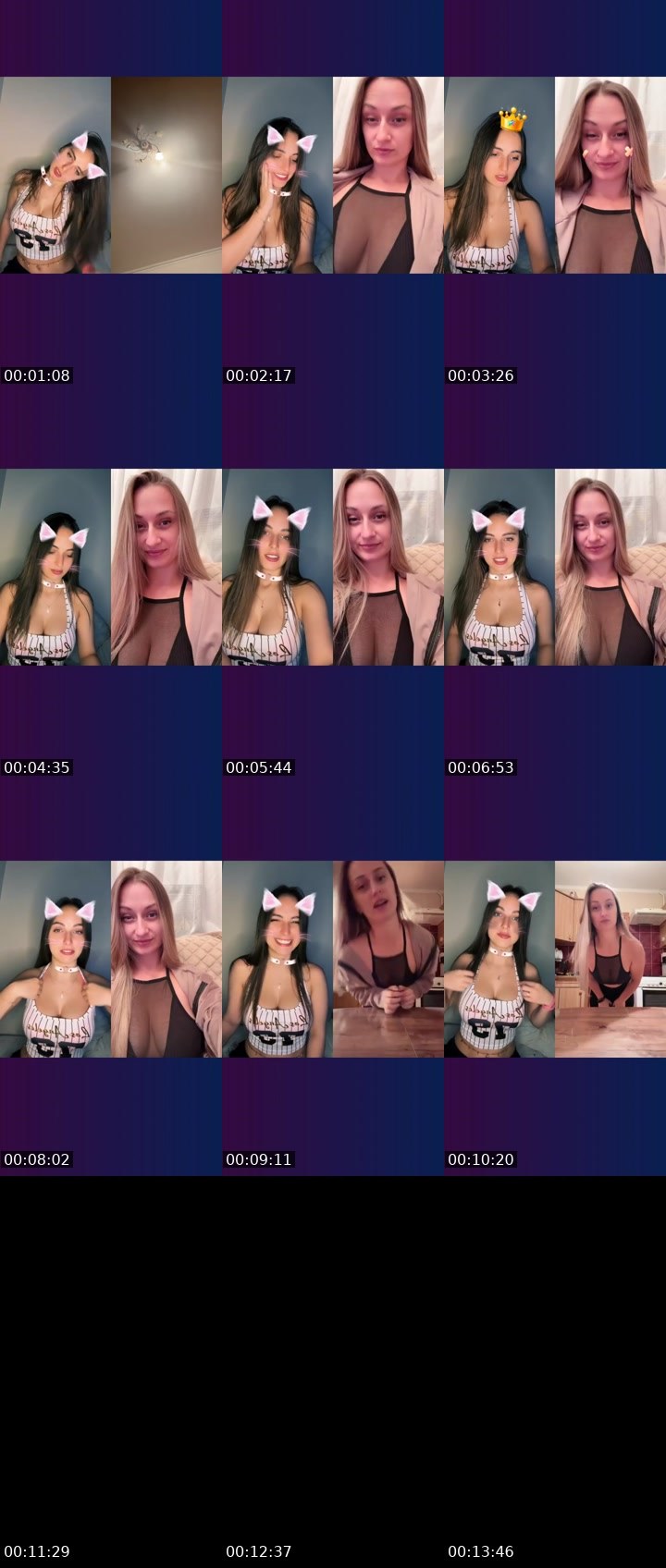 Contact-sheet preview of 💯𝒞𝓊𝓉ℯ℄𝒜𝓁ℯ𝓍🦋's Liveme recording