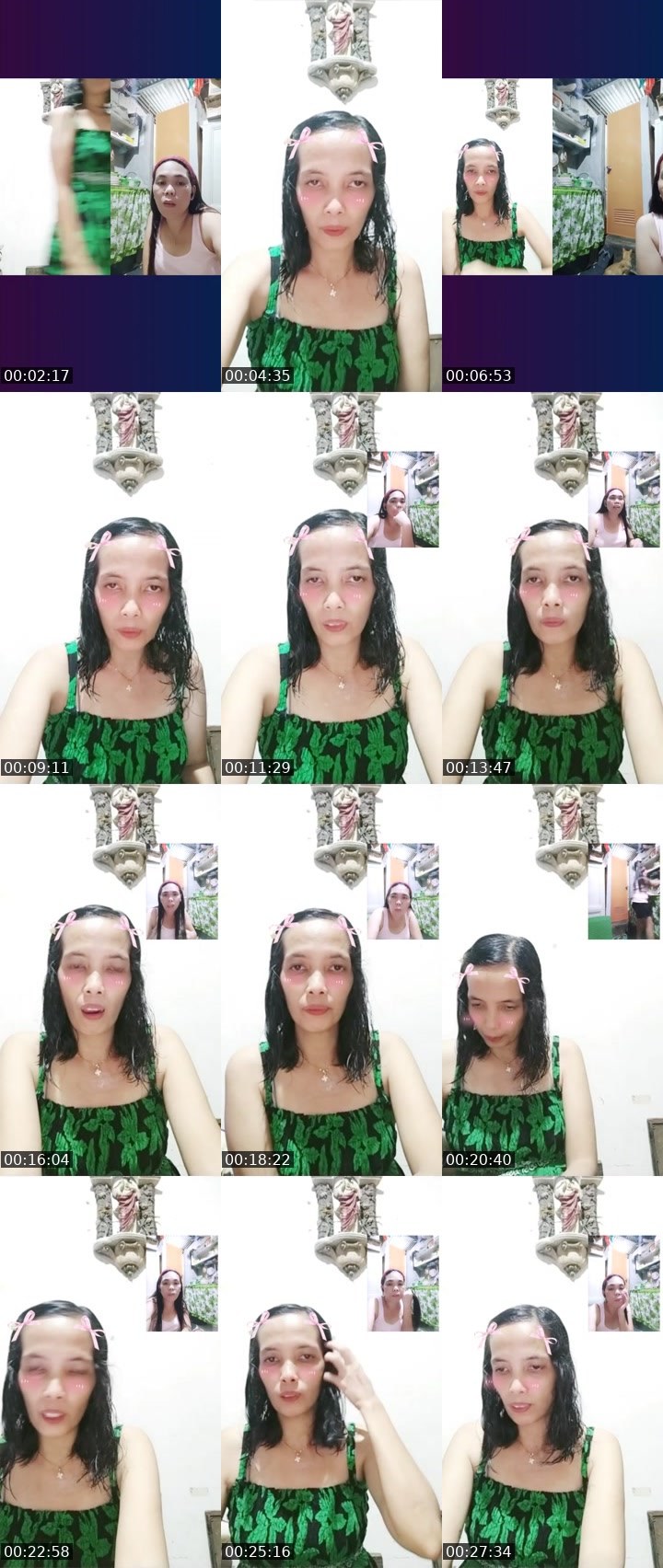 Contact-sheet preview of MESHERET🍓's Liveme recording