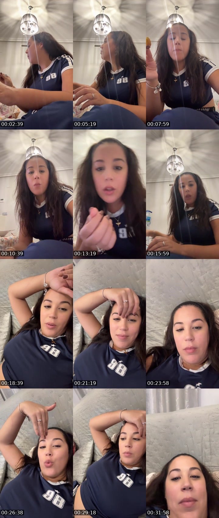Contact-sheet preview of Lorenaglbrt1 🌹🐝's Liveme recording