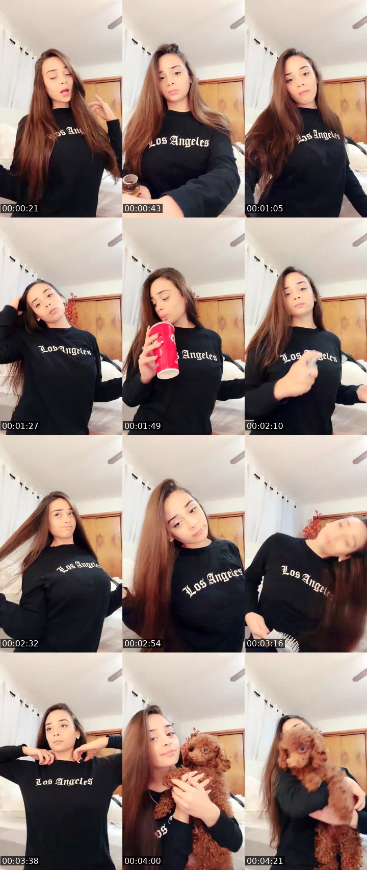 Contact-sheet preview of Mamiiilindaa's Liveme recording