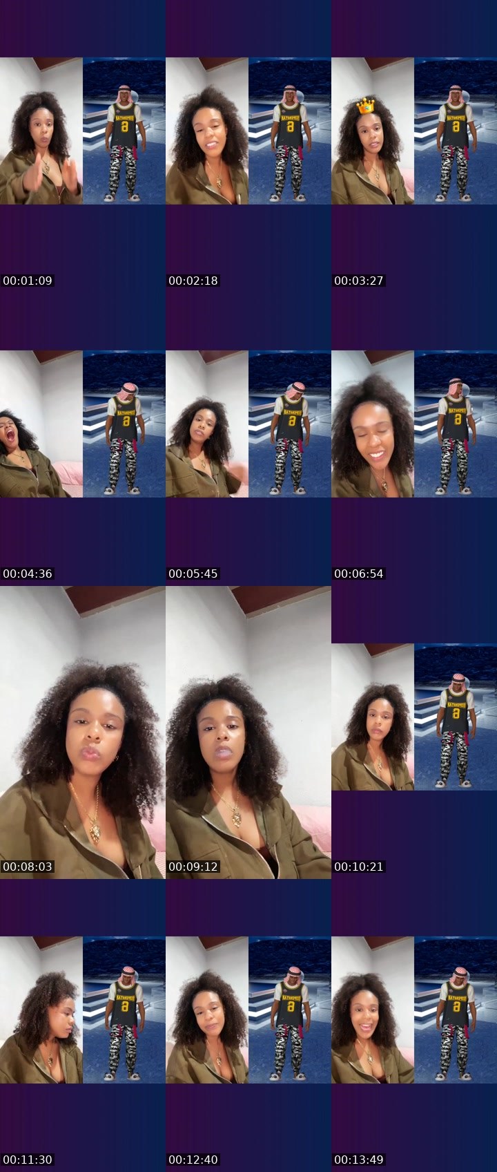 Contact-sheet preview of Braba ♊️'s Liveme recording