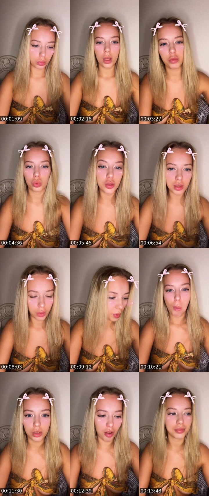 Contact-sheet preview of MaRy🐾🇺🇦's Liveme recording
