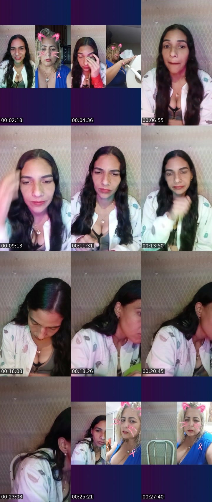 Contact-sheet preview of 🌈♦️LAFLACA's Liveme recording