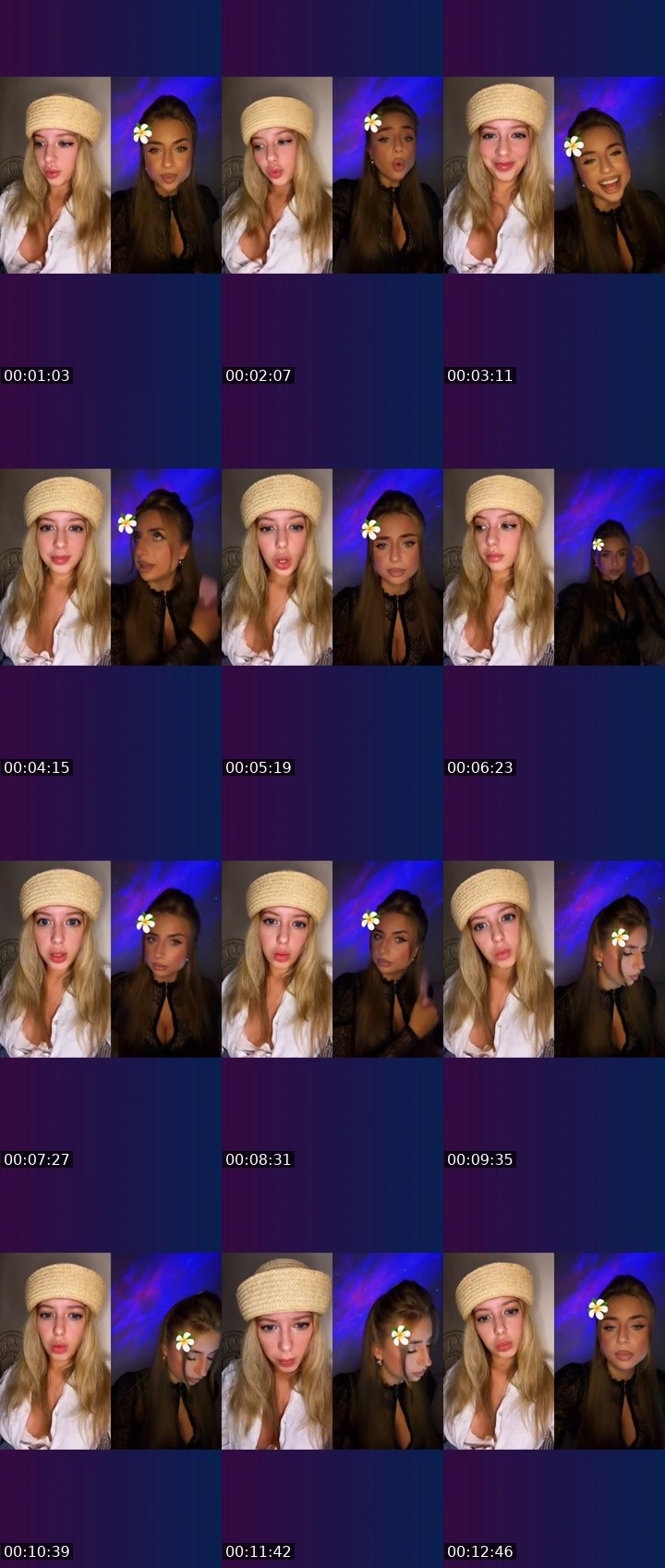Contact-sheet preview of MaRy🐾🇺🇦's Liveme recording
