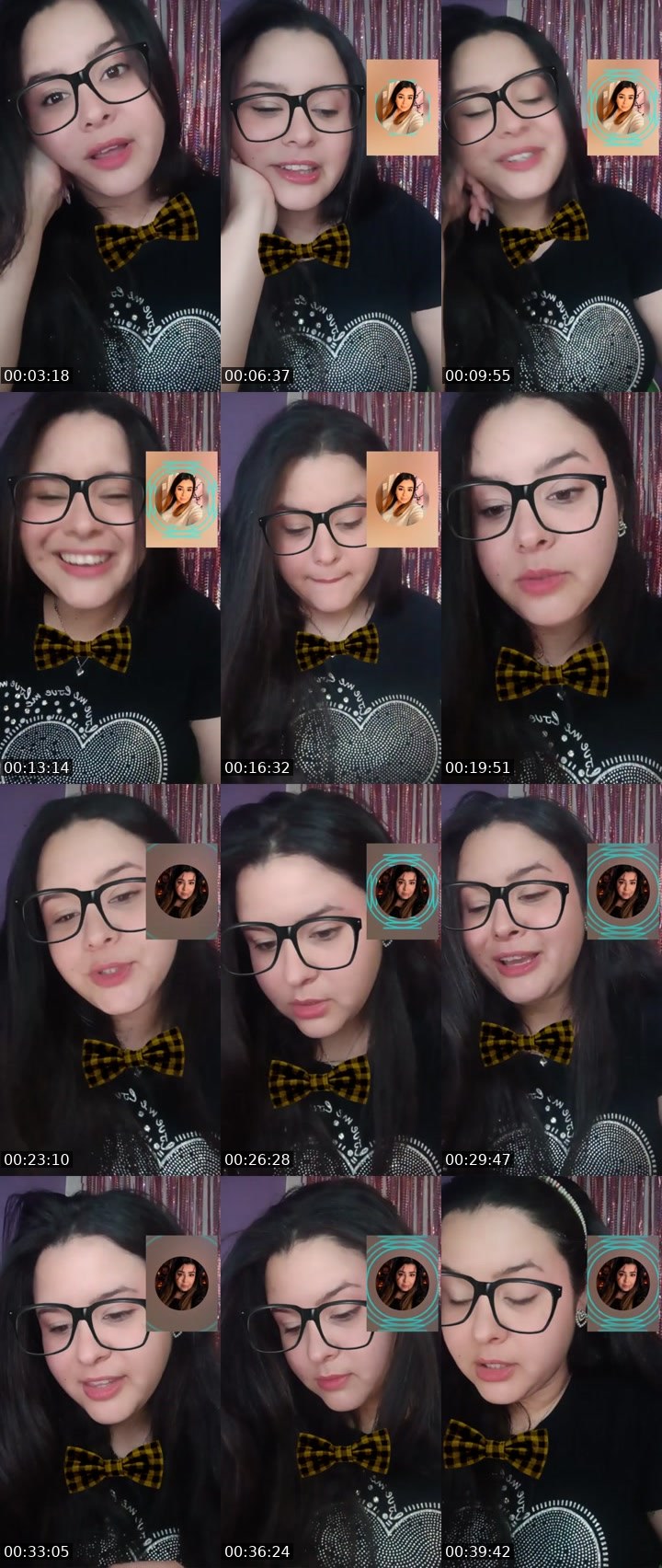 Contact-sheet preview of 💜Marial🪽✨🌋's Liveme recording