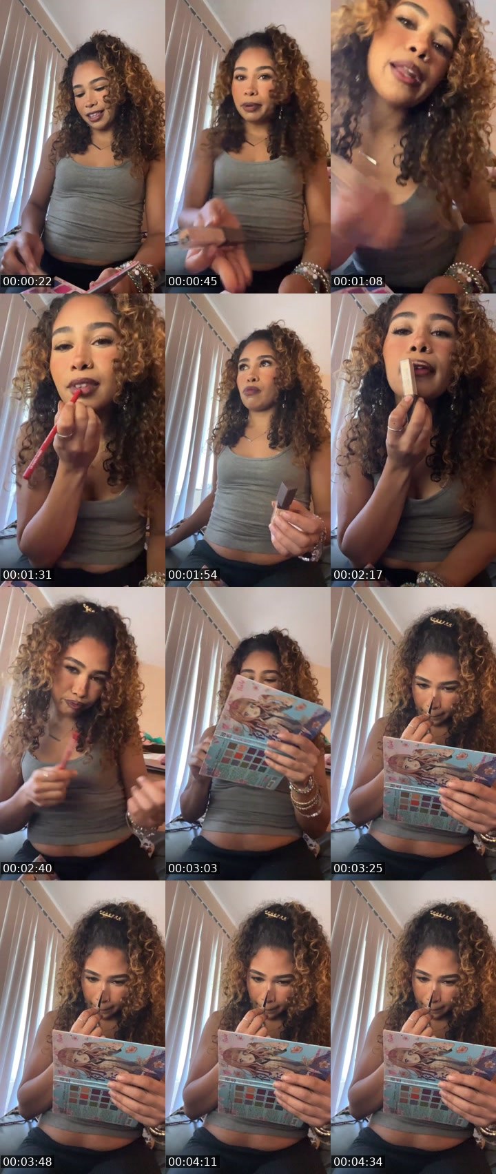 Contact-sheet preview of lohaze's Liveme recording