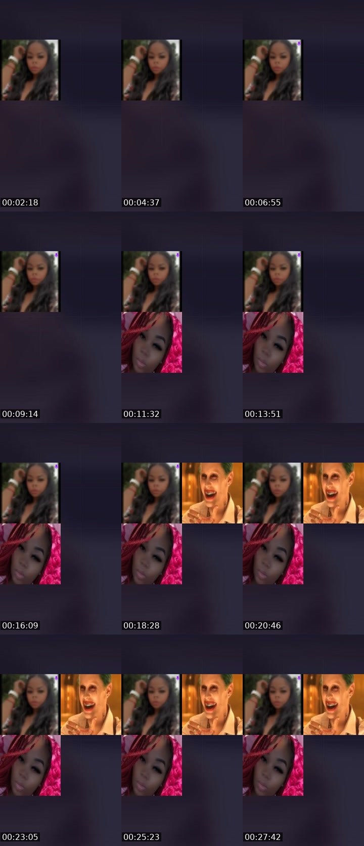 Contact-sheet preview of 🎭⃤ ČĤÚĹĂ 🇩🇴🇯🇲〽️'s Liveme recording