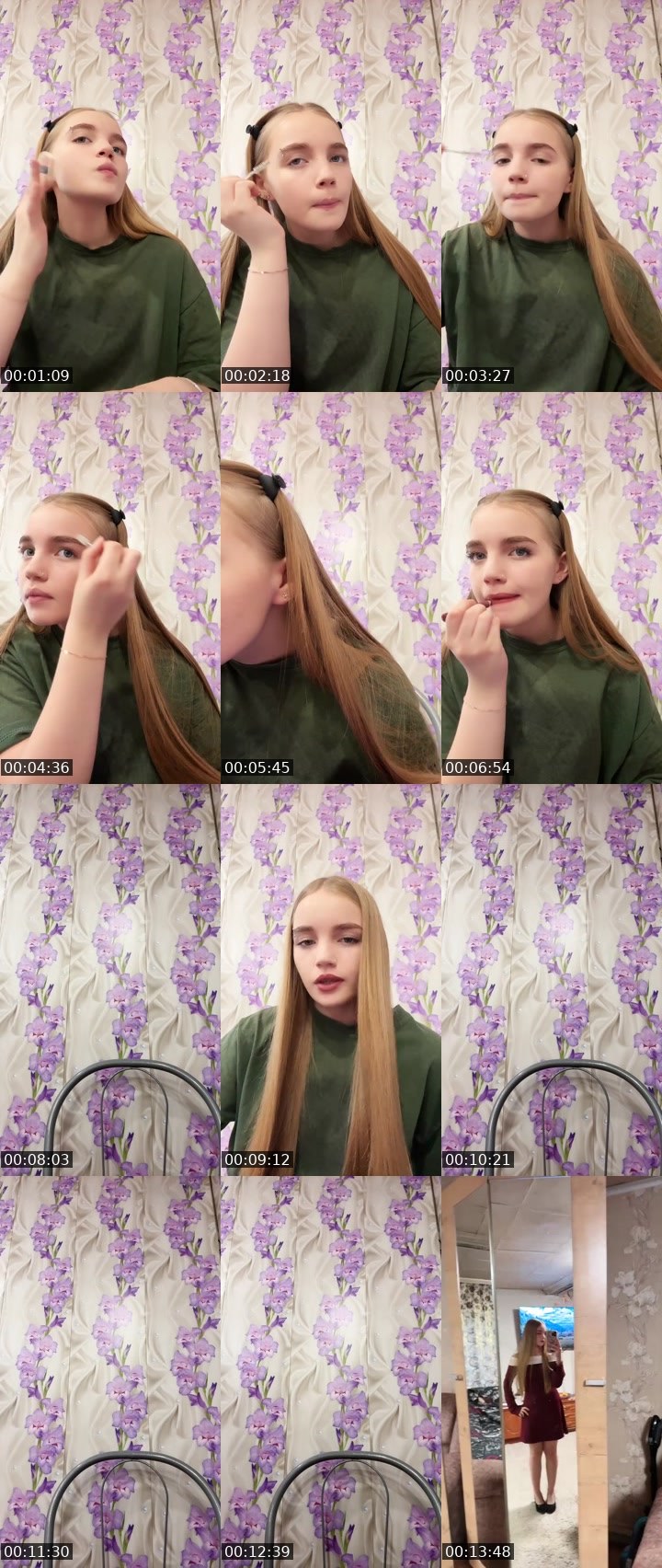 Contact-sheet preview of юлечкаа's Liveme recording