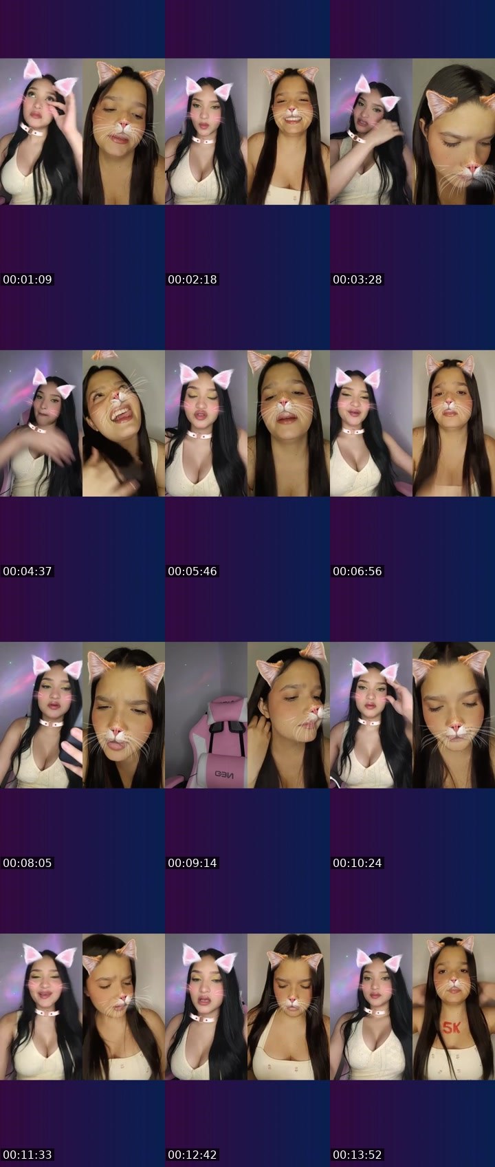 Contact-sheet preview of 🌸 ⃟Ambår ᥫ᭡'s Liveme recording