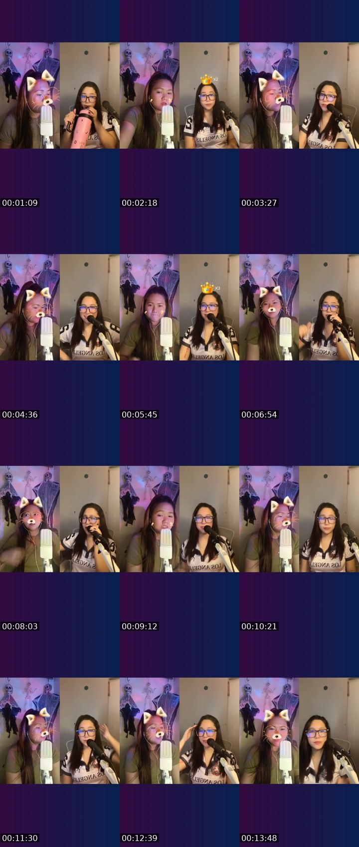 Contact-sheet preview of ☝️💙𝓖𝓵𝔂's Liveme recording