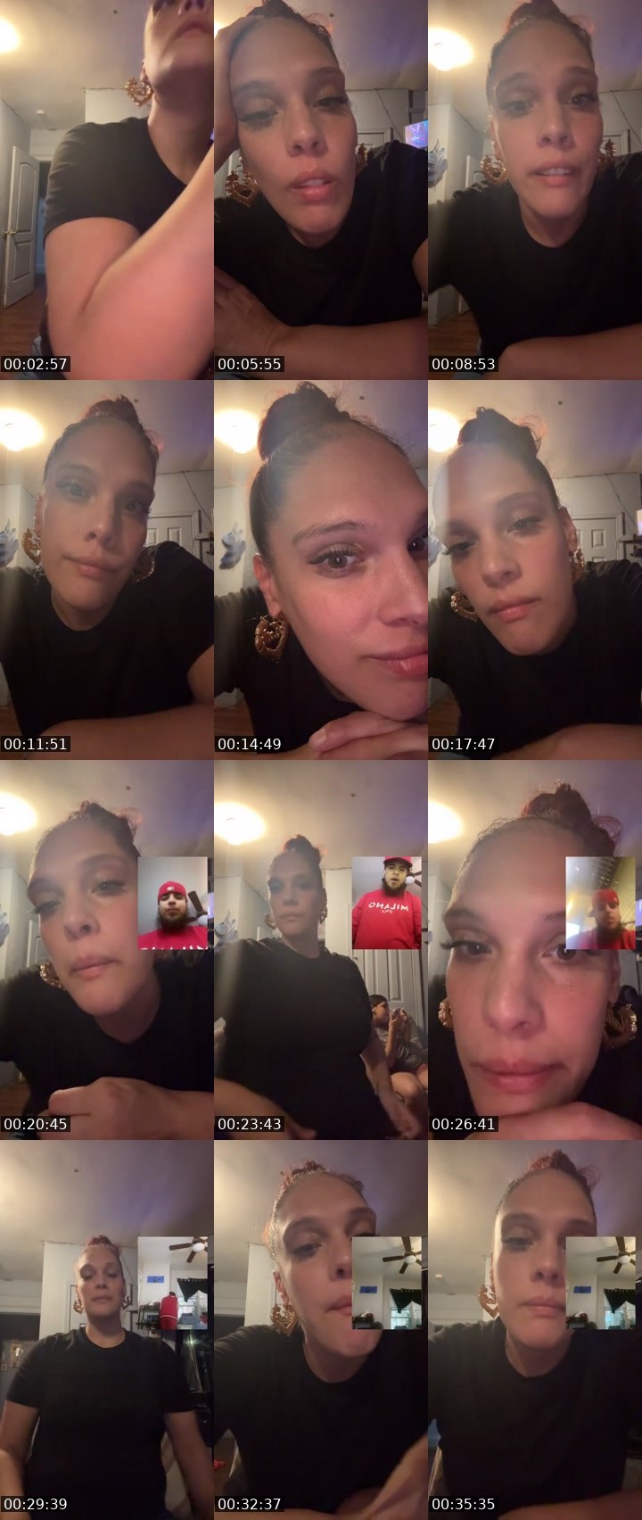 Contact-sheet preview of ✬OMG✬ HELLO 🚩💎💧🎁's Liveme recording