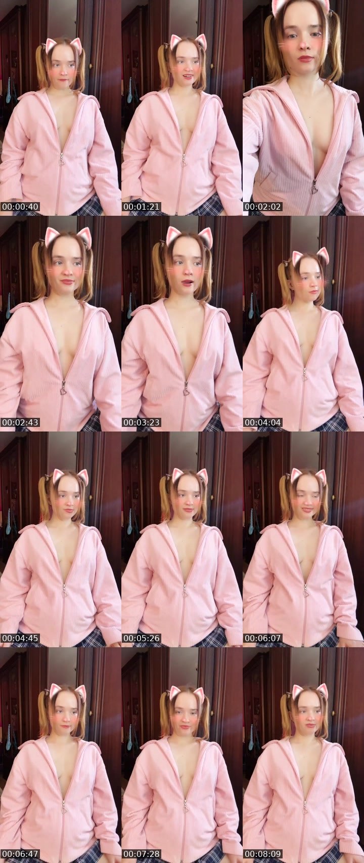 Contact-sheet preview of Tanya Oink-Oink's Liveme recording