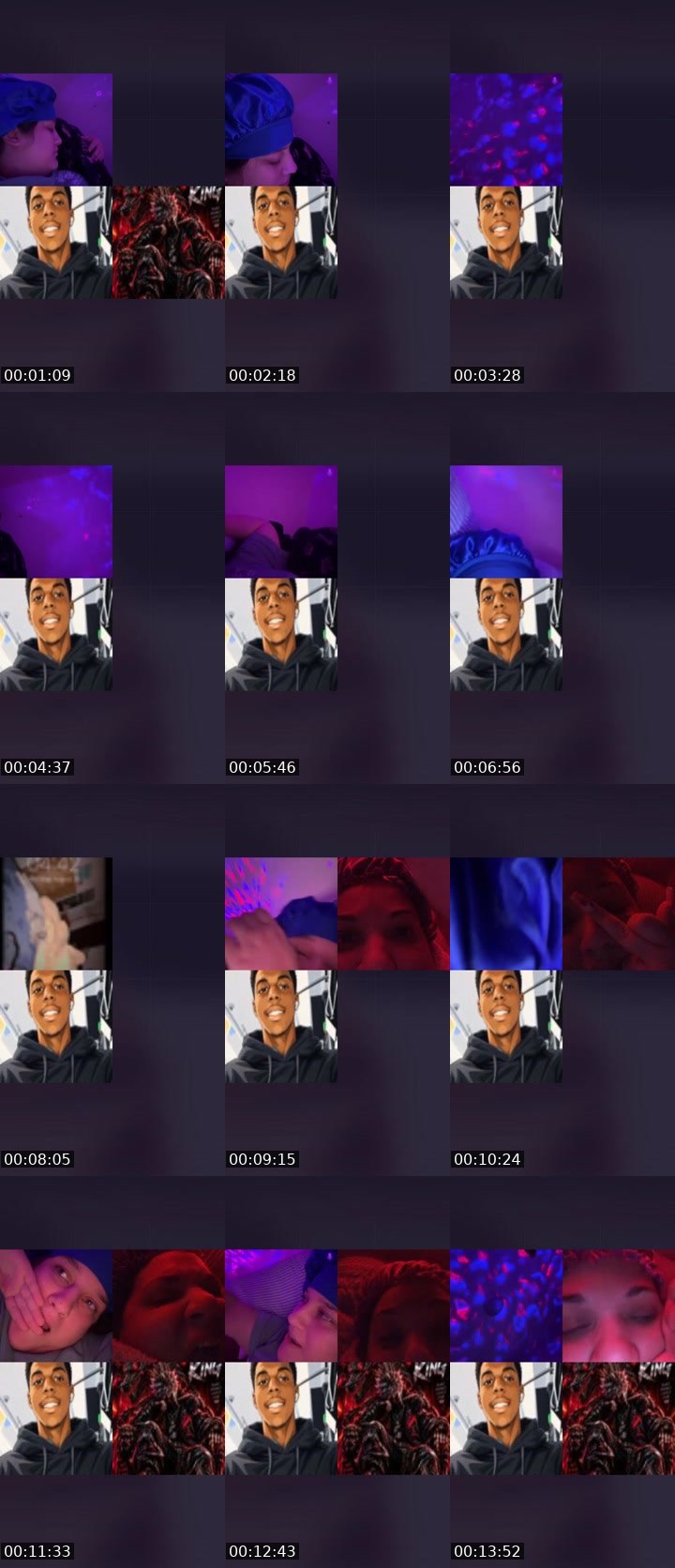 Contact-sheet preview of 👀👀👀👀👀's Liveme recording