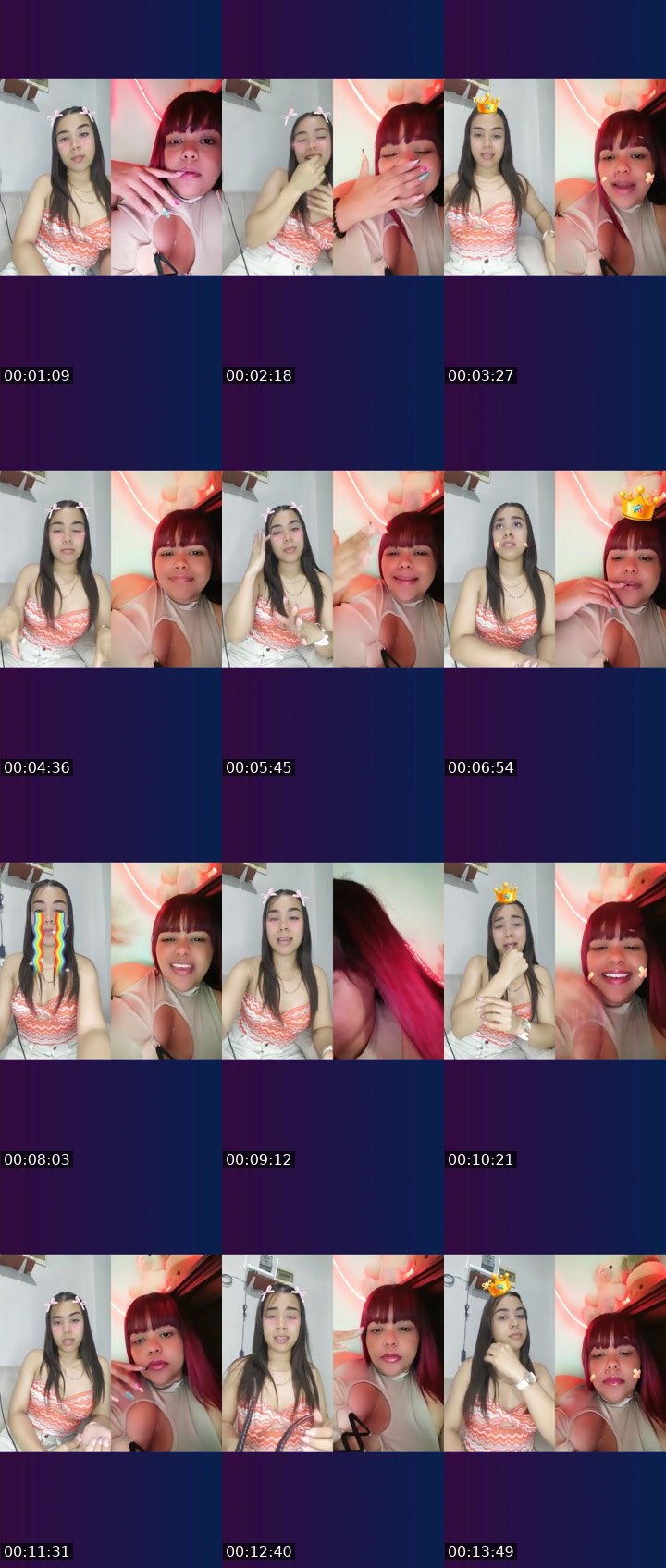 Contact-sheet preview of 🐦‍🔥⃝Andre?'s Liveme recording