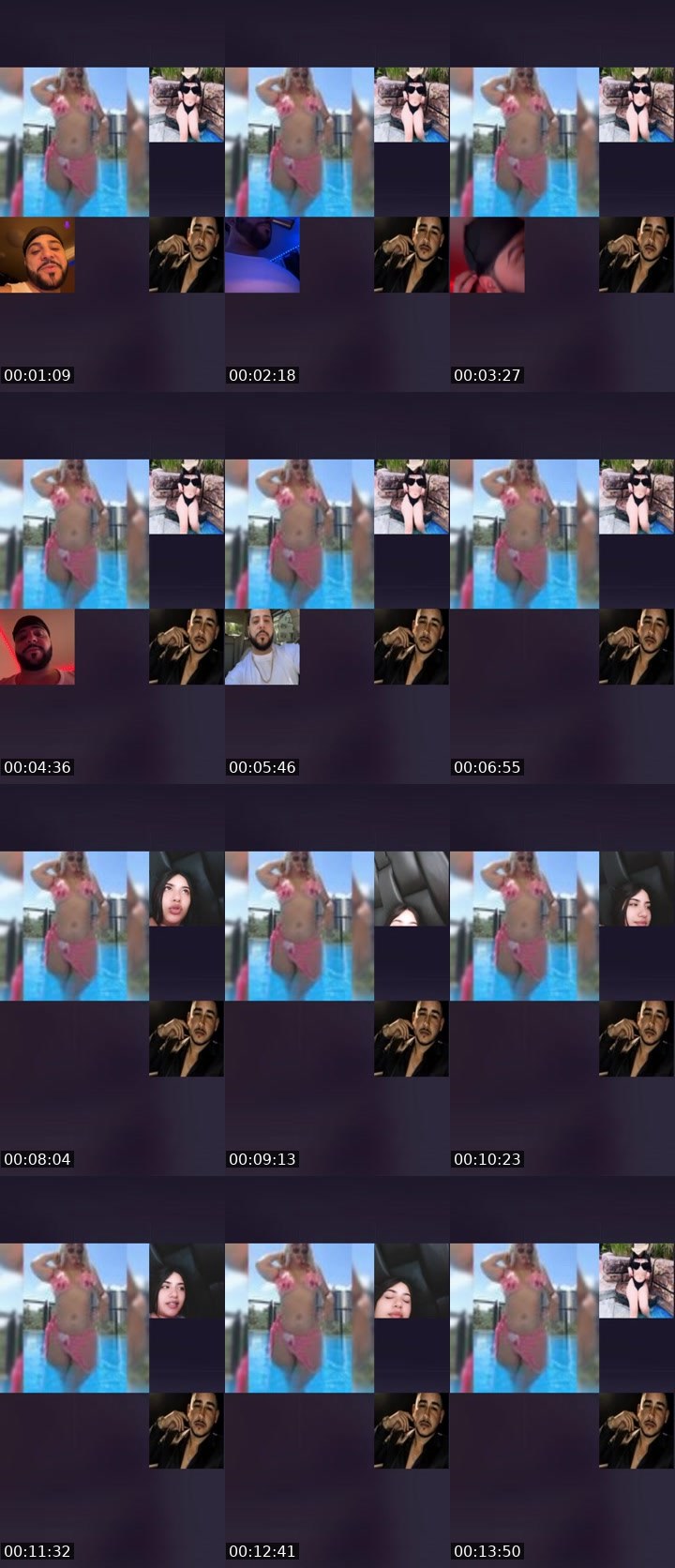 Contact-sheet preview of 👑⃤Queenlinda💎's Liveme recording