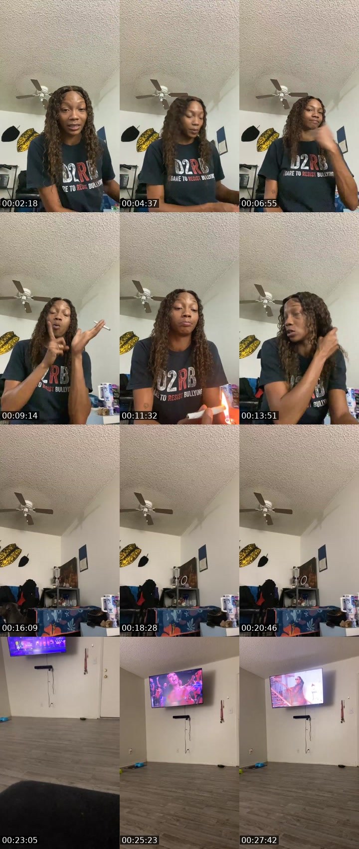 Contact-sheet preview of Diffrent situation's Liveme recording