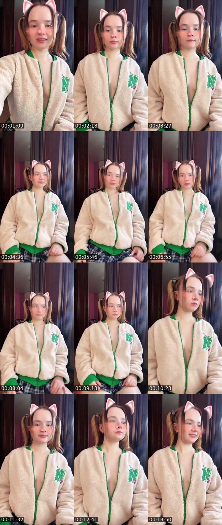 Contact-sheet preview of Tanya Oink-Oink's Liveme recording