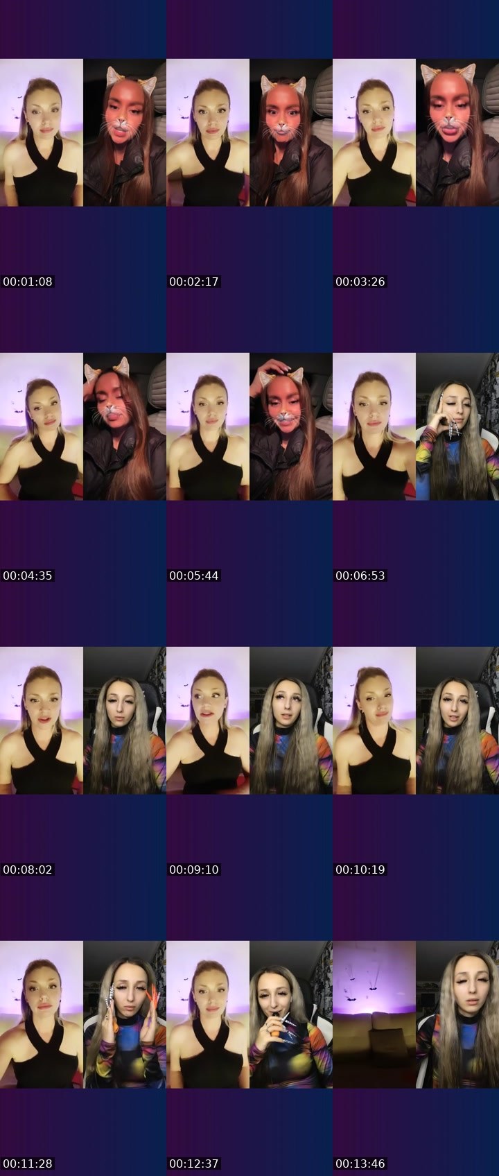 Contact-sheet preview of EVAgenia ❤️13k💎's Liveme recording