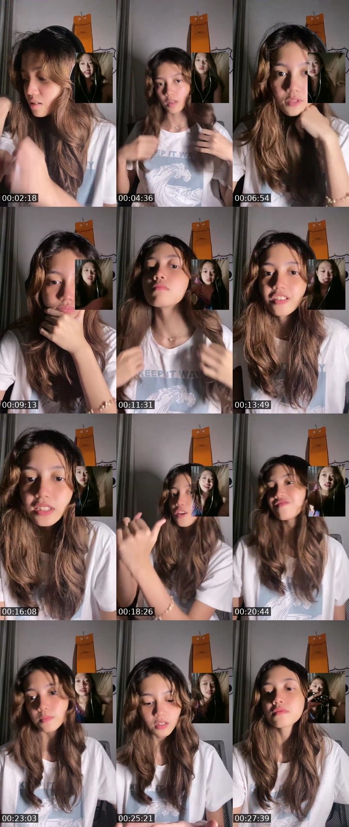 Contact-sheet preview of 👸🏻indie🔮📚's Liveme recording