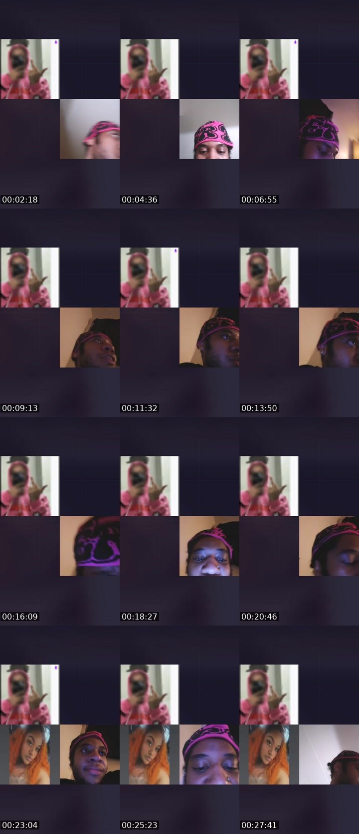 Contact-sheet preview of Mobties 🃏's Liveme recording