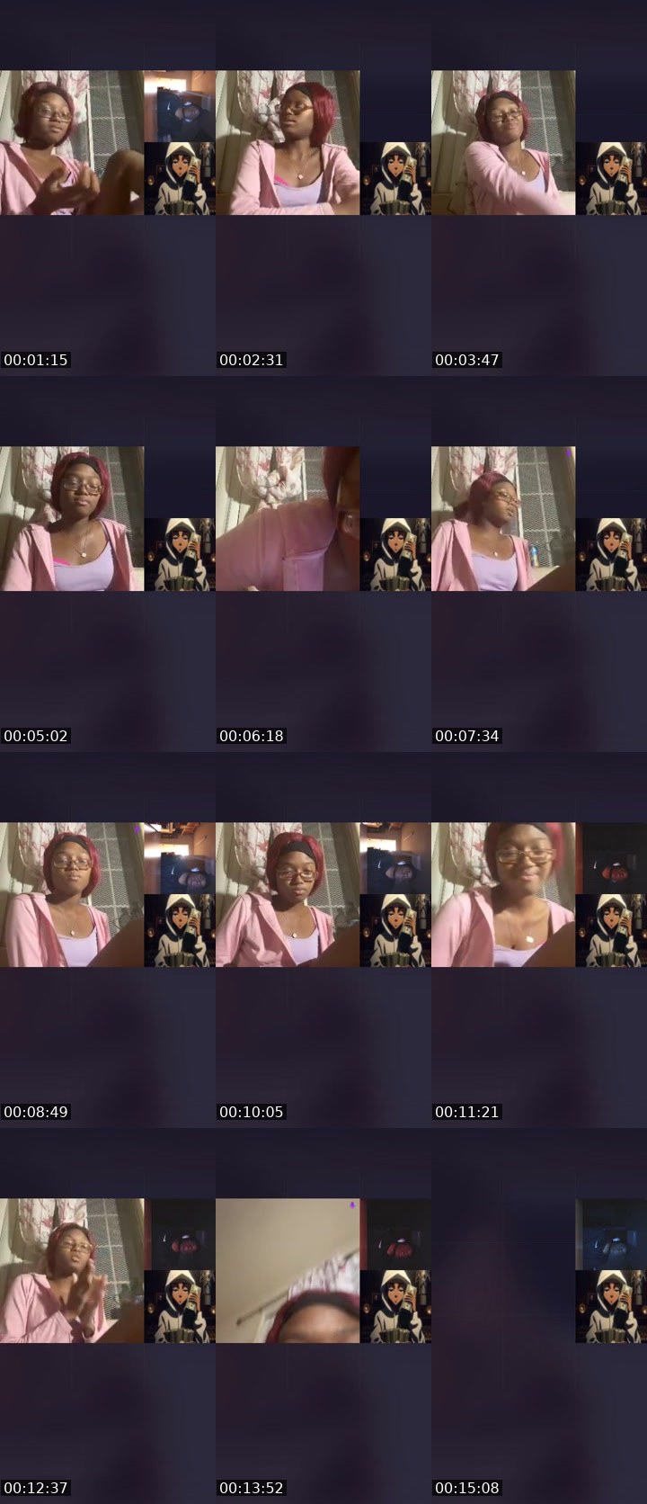 Contact-sheet preview of Kashout _ipress's Liveme recording