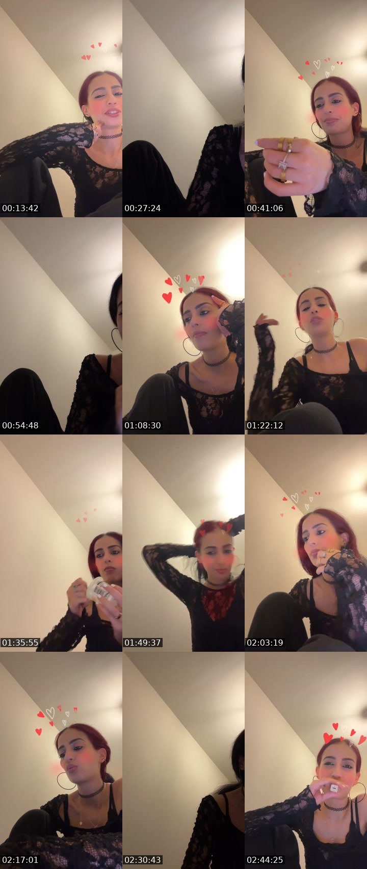 Contact-sheet preview of 𝐌𝐘𝐒𝐓𝐄𝐑𝐘 🐝's Liveme recording