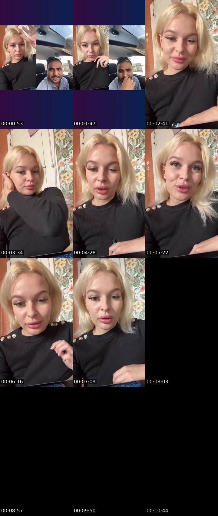 Contact-sheet preview of Dooll 💎's Liveme recording