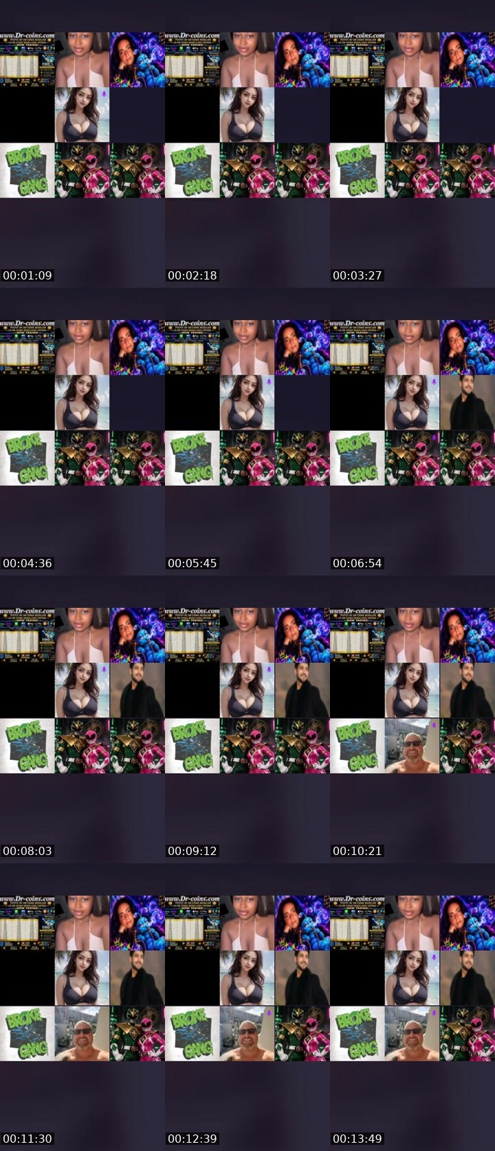 Contact-sheet preview of Roz.'s Liveme recording