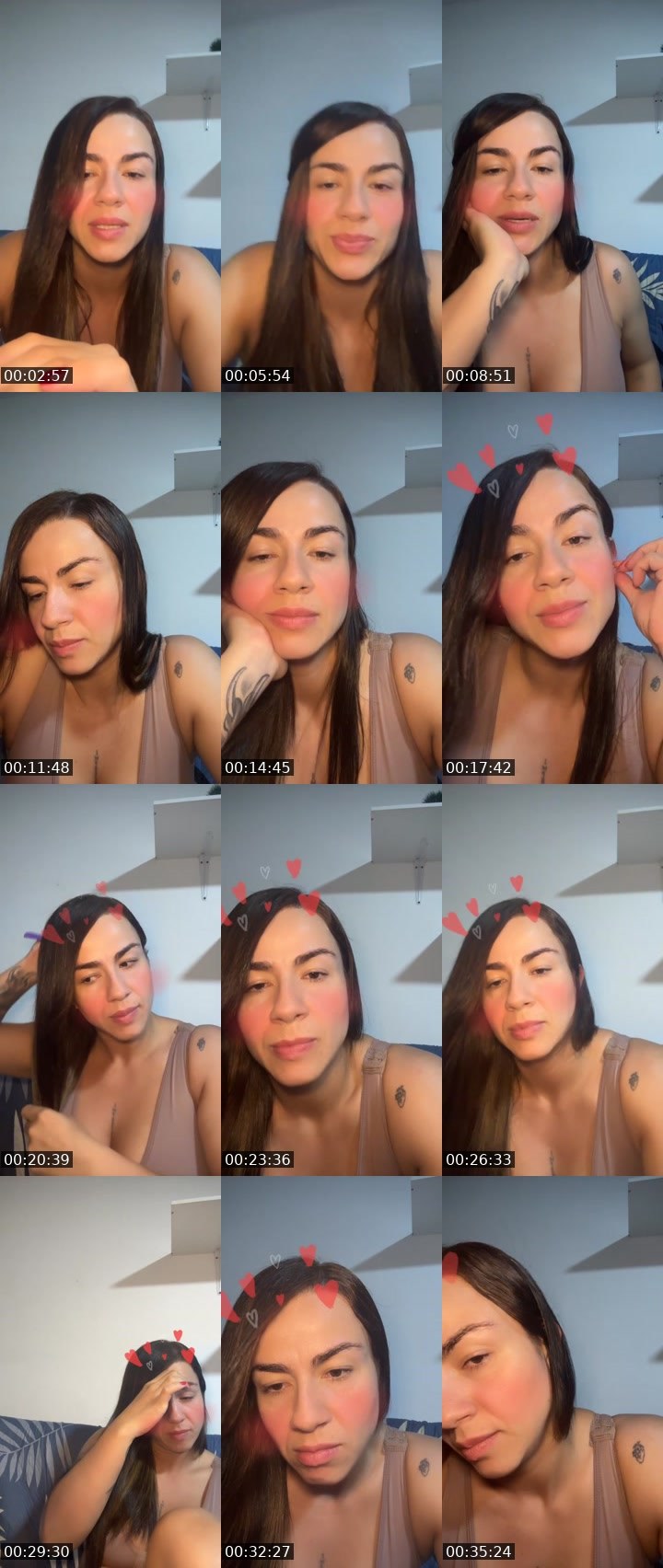 Contact-sheet preview of 👑𝓐𝓷𝓰𝔂 1🍺𝓙💋's Liveme recording